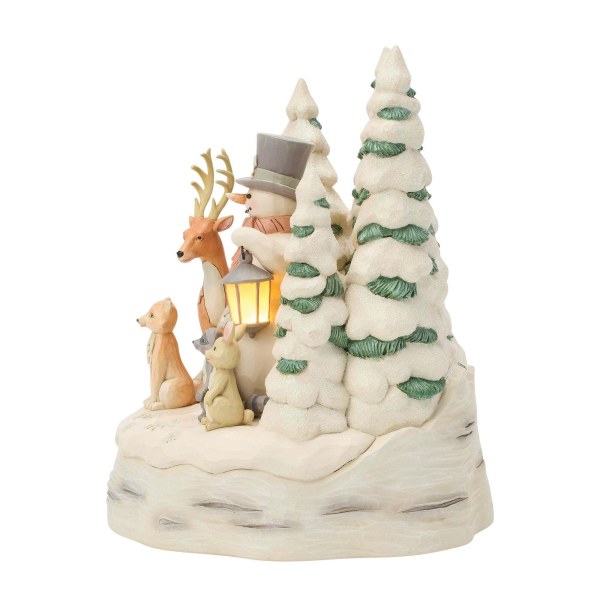 WhiteWoodland Snowman with forest - Heartwood Creek