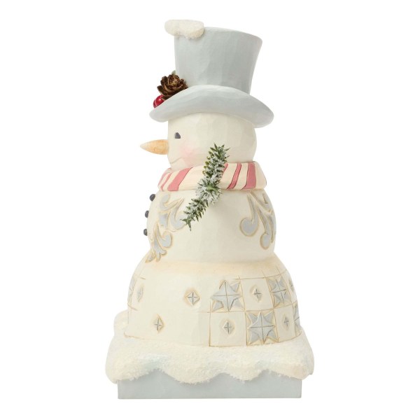 WhiteWoodland Snowman with frosted hat - Heartwood Creek
