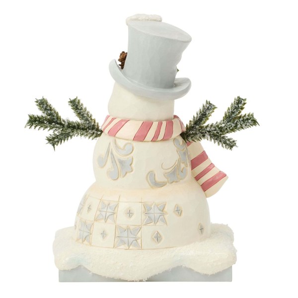 WhiteWoodland Snowman with frosted hat - Heartwood Creek