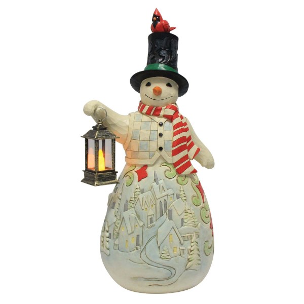 Snowman statue with led - Heartwood Creek