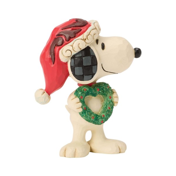 SNOOPY WITH HEARTWREATH MINI - PEANUTS
