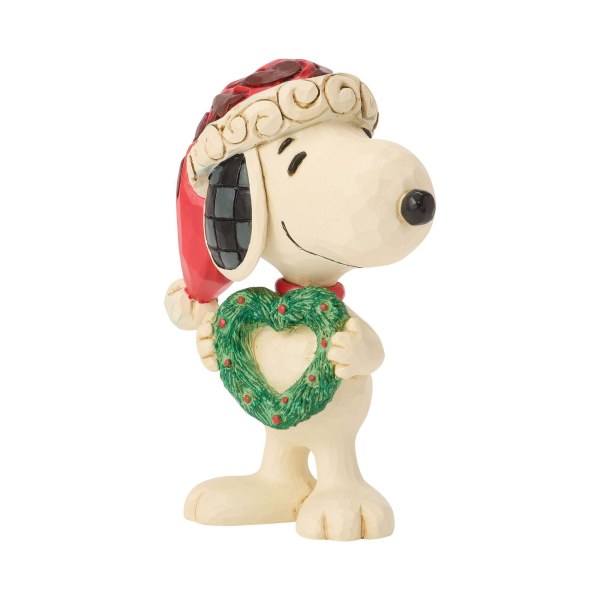 SNOOPY WITH HEARTWREATH MINI - PEANUTS