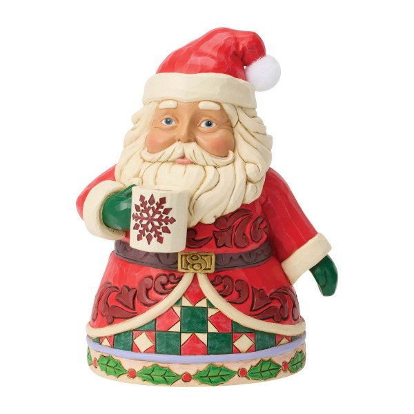 Santa drinking hot cocoa - Heartwood Creek