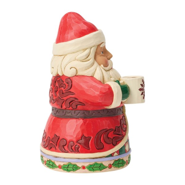 Santa drinking hot cocoa - Heartwood Creek
