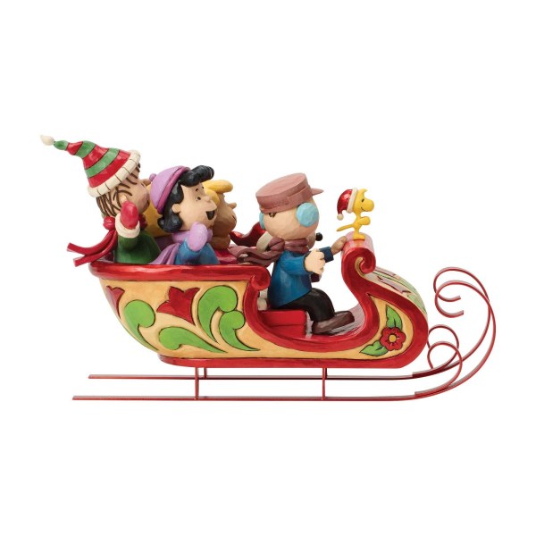 SNOOPY AND FRIENDS IN SLEIGH - PEANUTS