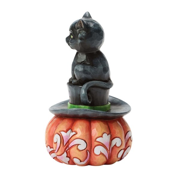 BLACK CAT SITTING ON TOP HAT - HEARTWOOD CREEK