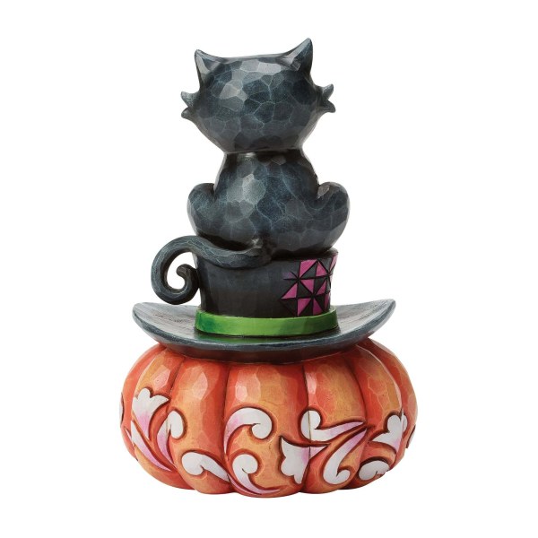 BLACK CAT SITTING ON TOP HAT - HEARTWOOD CREEK