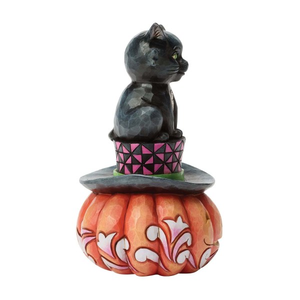 BLACK CAT SITTING ON TOP HAT - HEARTWOOD CREEK