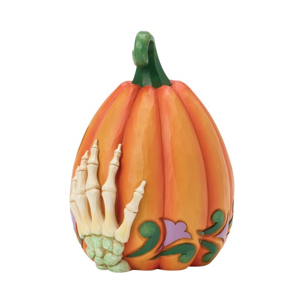 LED JACK-O-LANTERN WITH SKELETON HANDS - HEARTWOOD CREEK