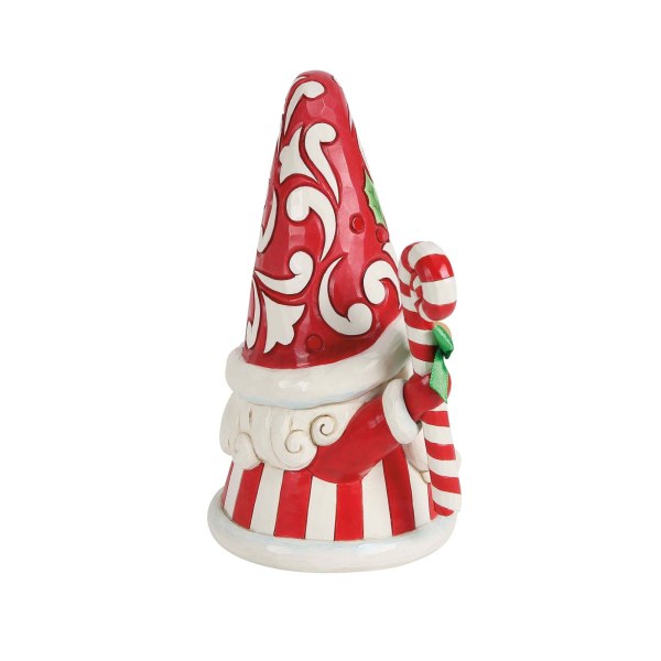 GNOME WITH LARGE CANDY CANE - HEARTWOOD CREEK