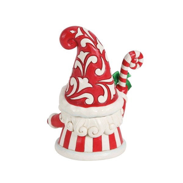 GNOME WITH LARGE CANDY CANE - HEARTWOOD CREEK