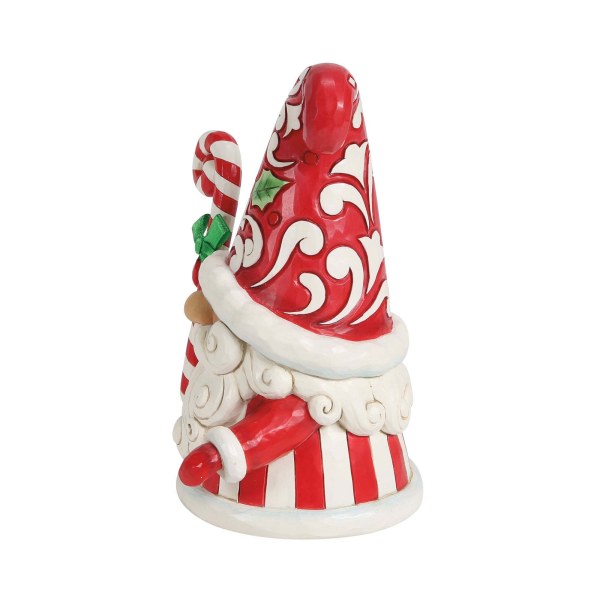 GNOME WITH LARGE CANDY CANE - HEARTWOOD CREEK