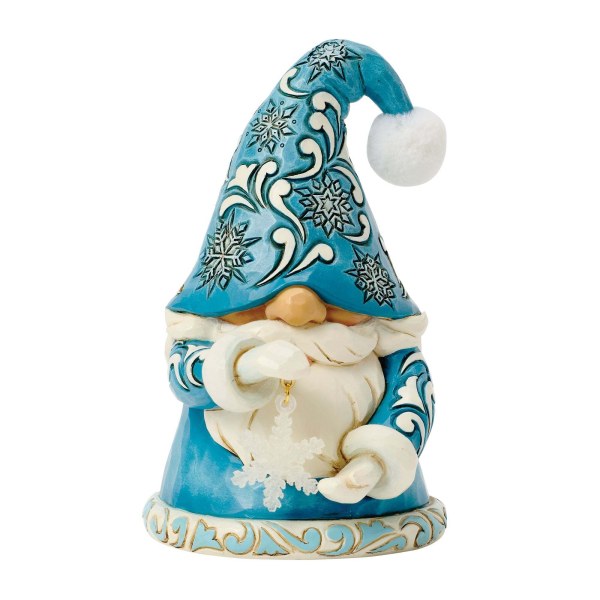 GNOME HOLDING LARGE SNOWFLAKE - HEARTWOOD CREEK