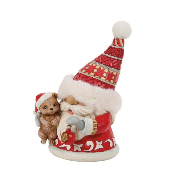 GNOME HUGGING CUTE PUPPY - HEARTWOOD CREEK