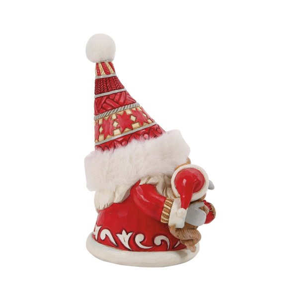 GNOME HUGGING CUTE PUPPY - HEARTWOOD CREEK