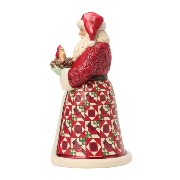 COLLECTRORS EDITIONS SANTA WITH CARDINALS IN NEST - HEARTWOOD CREEK