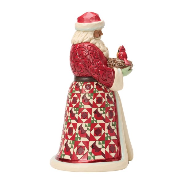 COLLECTRORS EDITIONS SANTA WITH CARDINALS IN NEST - HEARTWOOD CREEK