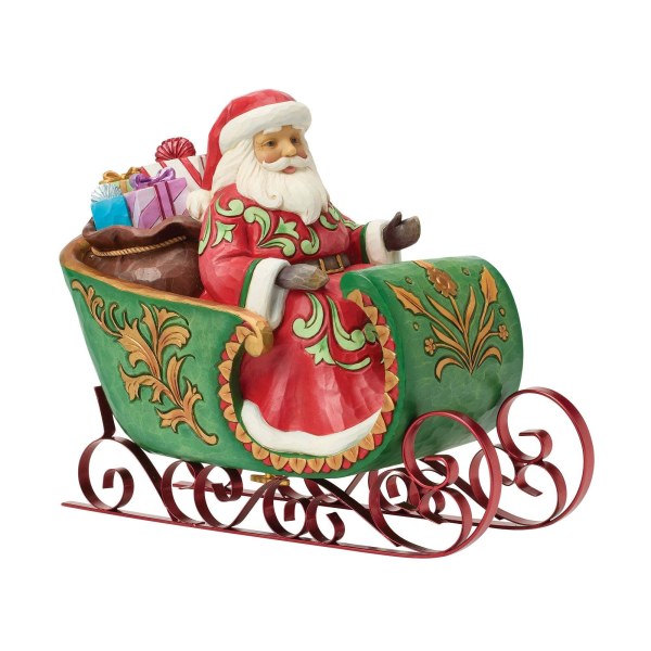 SANTA IN MUSICAL SLEIGH - HEARTWOOD CREEK
