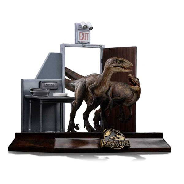 Art Scale Raptors at the Kitchen's Door 28 cm - Iron Studios Jurassic Park