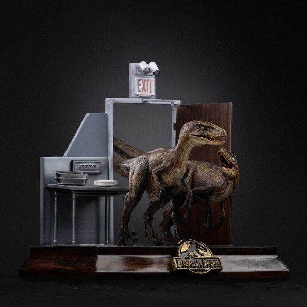 Art Scale Raptors at the Kitchen's Door 28 cm - Iron Studios Jurassic Park