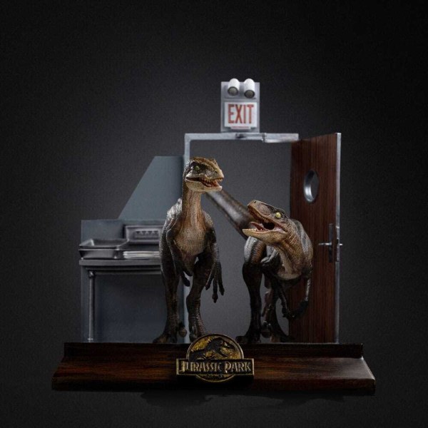 Art Scale Raptors at the Kitchen's Door 28 cm - Iron Studios Jurassic Park