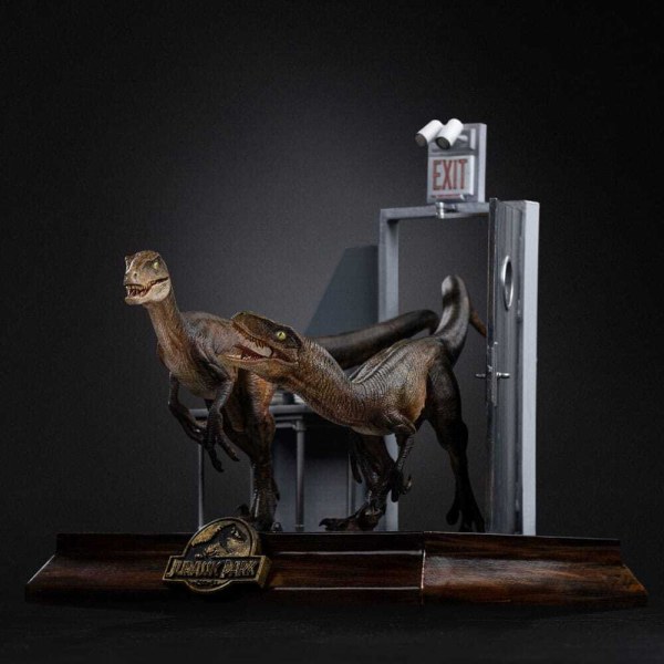 Art Scale Raptors at the Kitchen's Door 28 cm - Iron Studios Jurassic Park