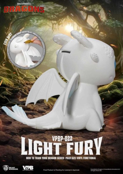 Dragons Piggy Bank piggy bank Light Fury 12 cm