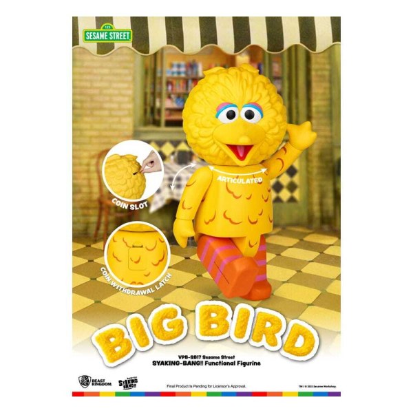 Sesame Street Syaking Bang Series Big Bird PVC Piggy Bank 49 cm