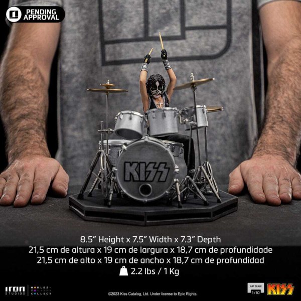 Kiss statuette Art Scale 1/10 Peter Criss Limited Edition 22 cm