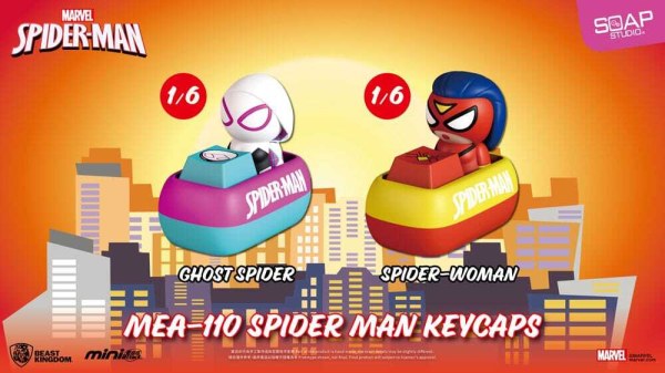 Spider Man assortment figurines Mini Egg Attack Blind Box keycaps 5 cm (6)