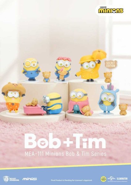 Minions assortment figurines Mini Egg Attack Blind Box Minions bob & tim series 9 cm (6)