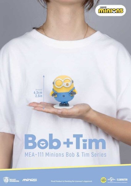 Minions assortment figurines Mini Egg Attack Blind Box Minions bob & tim series 9 cm (6)