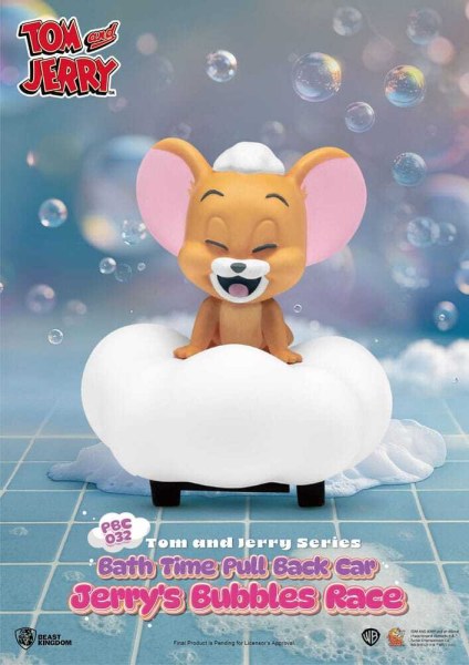 Tom & Jerry Pull Back Car Series 6-Pack Friction-Powered Cars Bath Time Blind Box