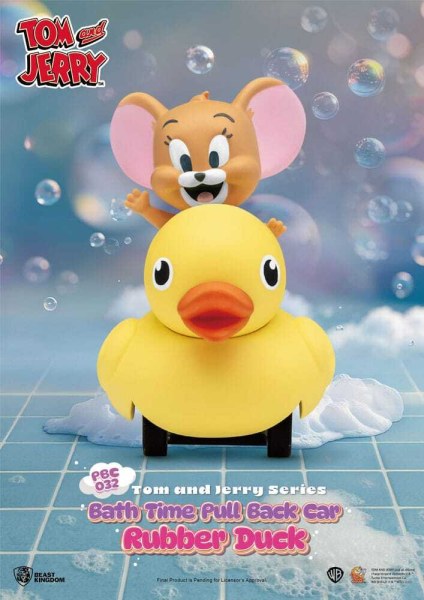Tom & Jerry Pull Back Car Series 6-Pack Friction-Powered Cars Bath Time Blind Box