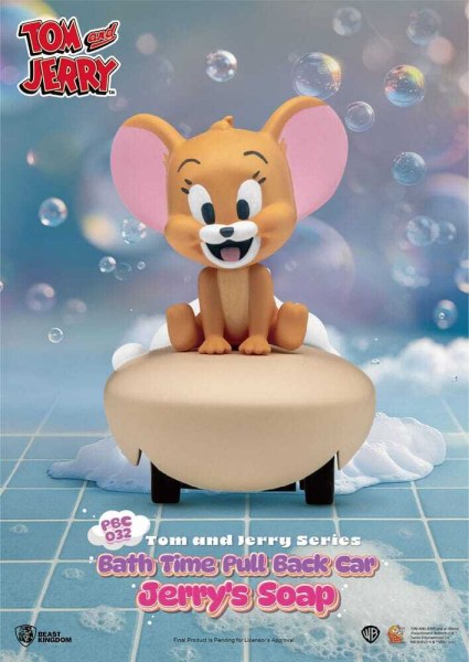 Tom & Jerry Pull Back Car Series 6-Pack Friction-Powered Cars Bath Time Blind Box