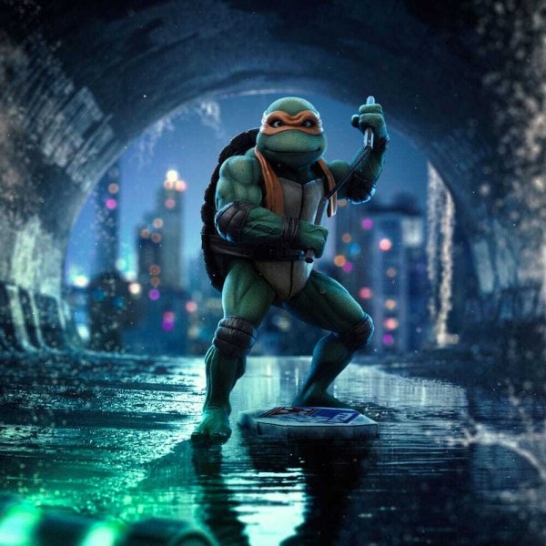 Teenage Mutant Ninja Turtles 1/10 scale statue , Art Scale Michelangelo, 19 cm