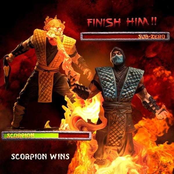 Mortal Kombat statuette 1/10 Deluxe Art Scale Scorpion Fatality 27 cm