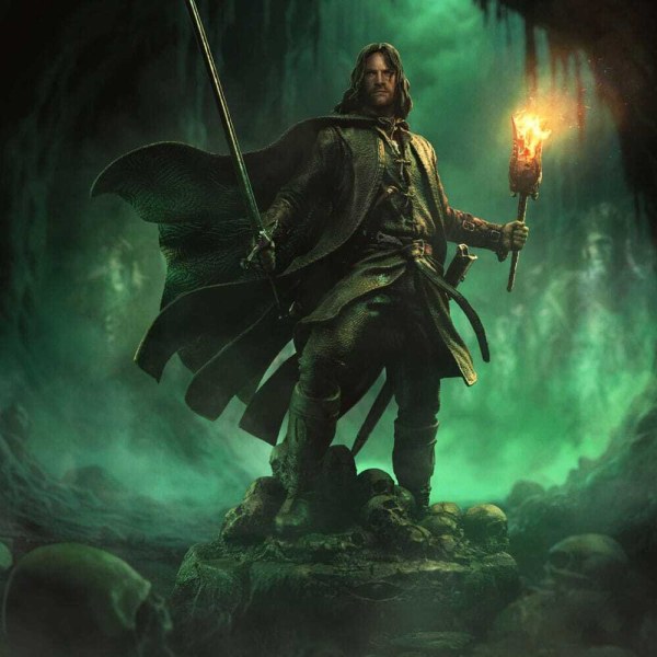 The Lord of the Rings 1/10 Art Scale Aragorn Unleashed statue, 31 cm