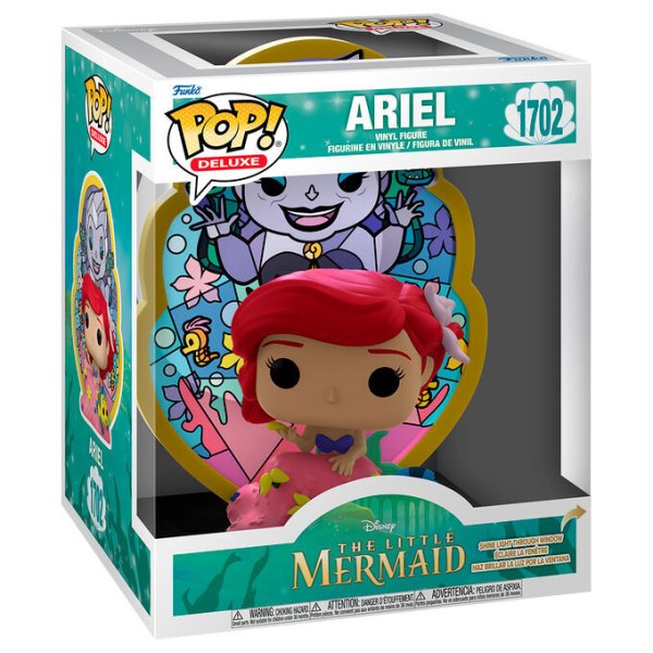 FUNKO Pop! 1702 Deluxe Ariel with Ursula Stained Glass - Disney The Little Mermaid