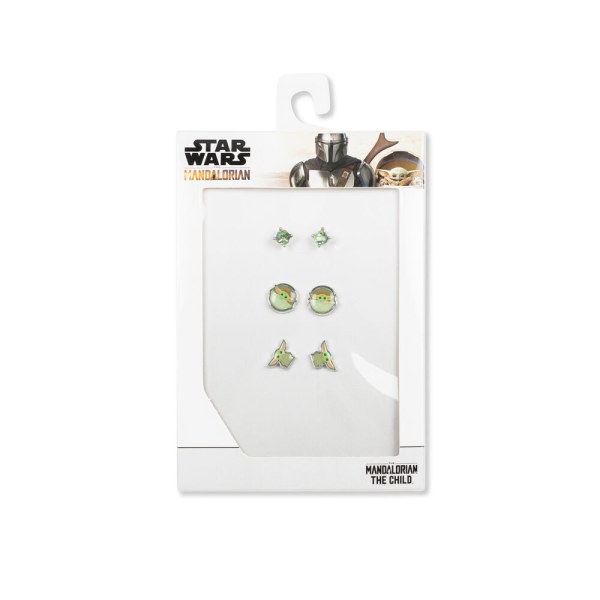Set of 3 pairs of Baby Yoda Star Wars earrings