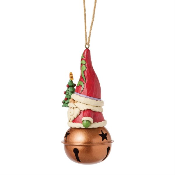CHRISTMAS GNOME ON BELL ORNAMENT - HEARTWOOD CREEK