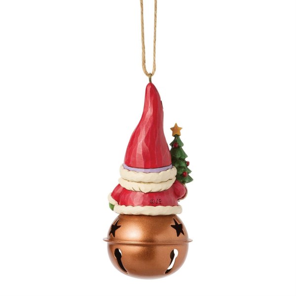 CHRISTMAS GNOME ON BELL ORNAMENT - HEARTWOOD CREEK