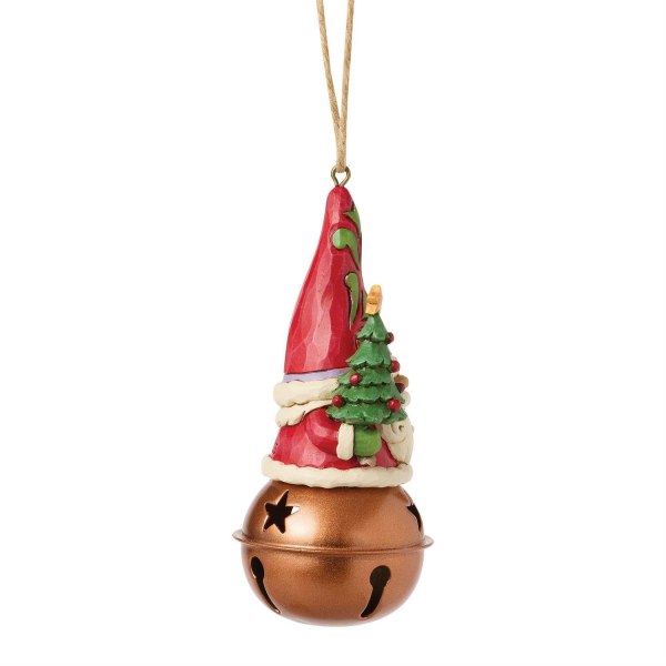 CHRISTMAS GNOME ON BELL ORNAMENT - HEARTWOOD CREEK