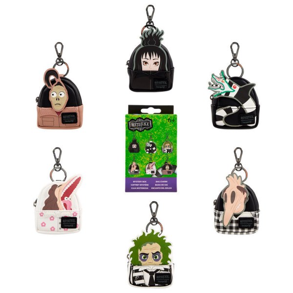 Mystery Keychain – Loungefly Mini Backpack – Beetlejuice