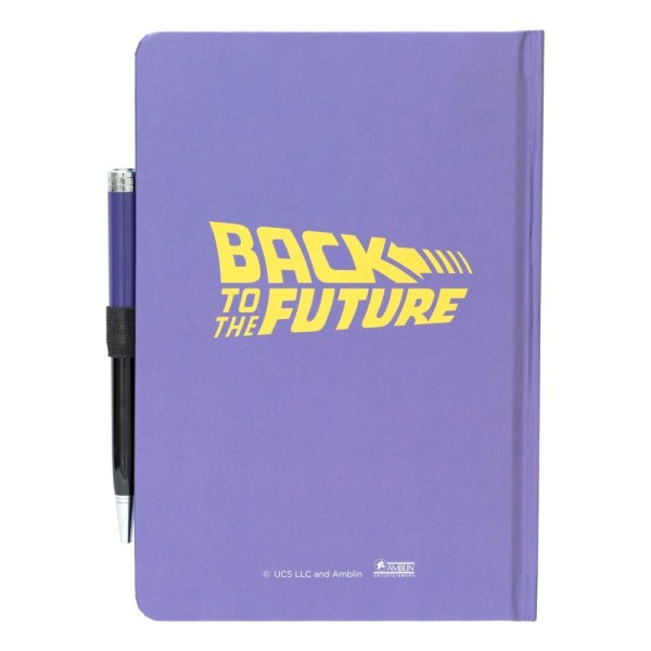 PREMIUM A5 NOTEBOOK WITH PROJECTOR PEN - BACK TO THE FUTURE