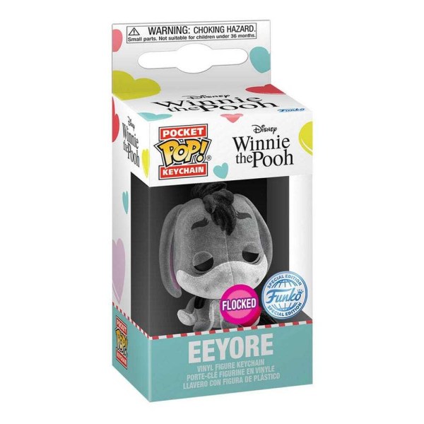 Pocket POP! Keychain: Winnie the Pooh - Eeyore with Heart (Flocked)