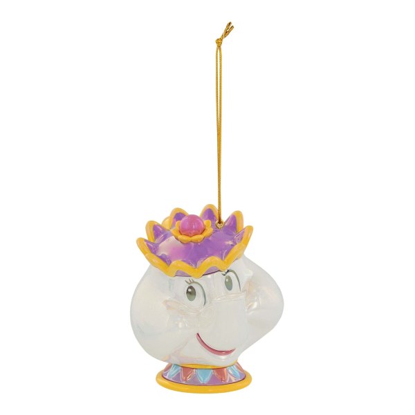 MRS POTTS IRIDESCENT PVC ORNAMENT - DISNEY DEPARTMENT 56