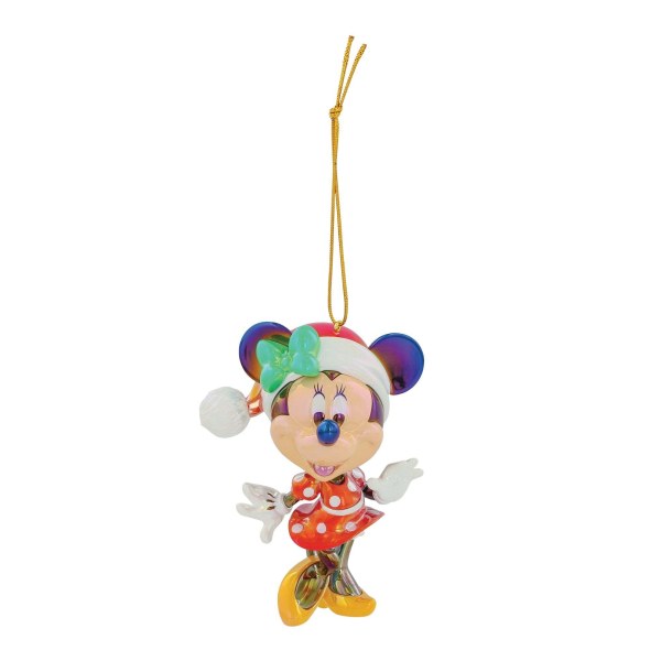 MINNIE MOUSE CHRISTMAS IRIDESCENT PVC ORNAMENT - DISNEY DEPARTMENT 56