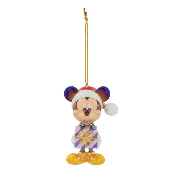 MICKEY MOUSE CHRISTMAS IRIDESCENT PVC ORNAMENT - DISNEY DEPARTMENT 56