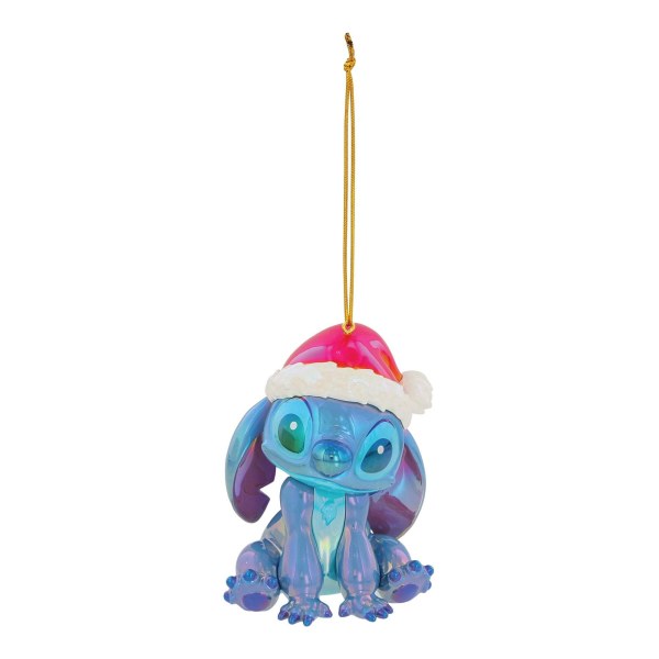 STITCH CHRISTMAS IRIDESCENT PVC ORNAMENT - DISNEY DEPARTMENT 56